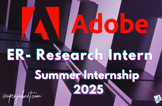 ER- Research Intern Adobe Research Internships 2025