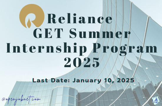 Reliance Graduate Engineer Trainee Program Reliance Graduate Engineer Trainee Program