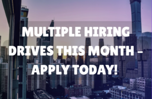 Multiple Hiring Drives This Month – Apply Today! Multiple Hiring Drives This Month – Apply Today!